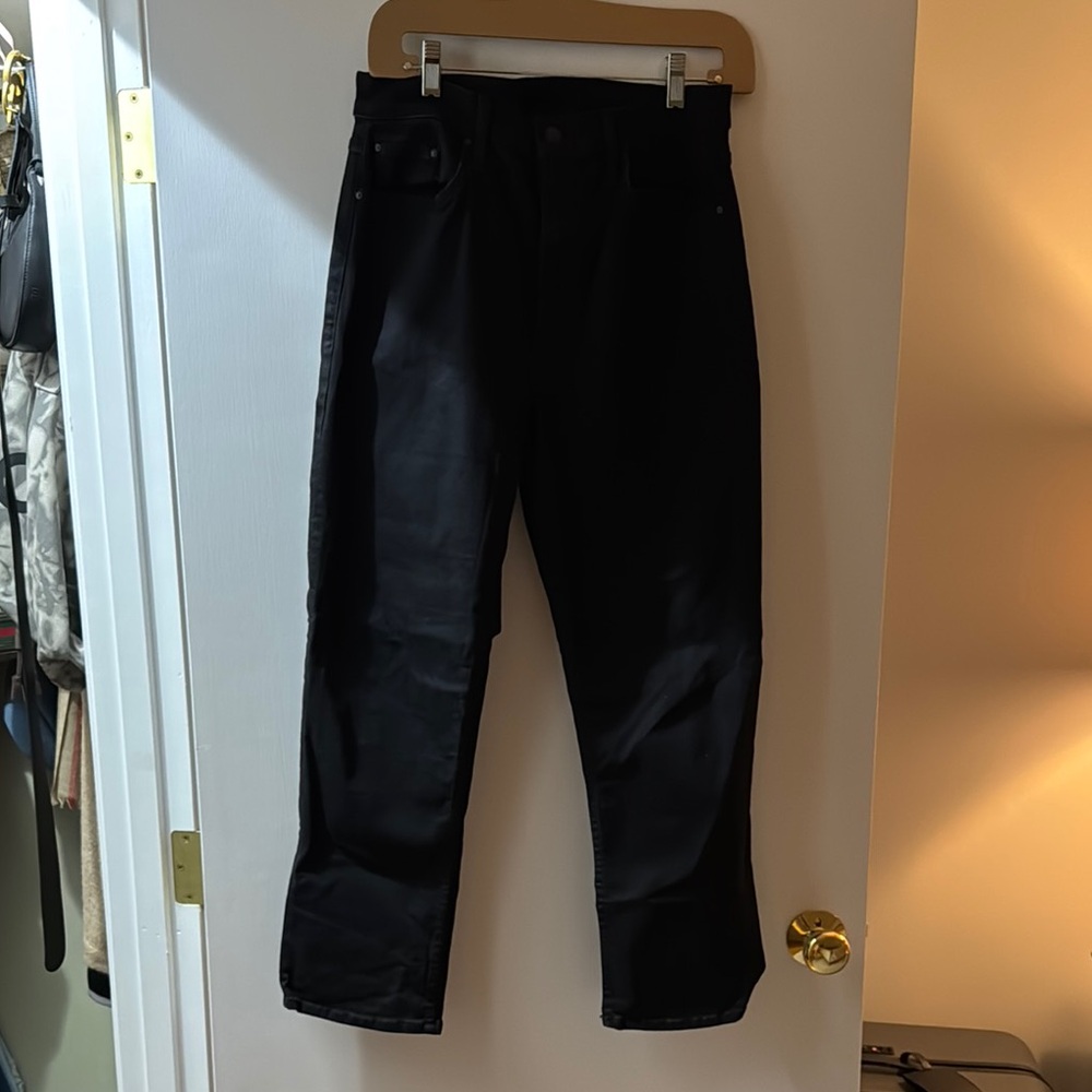 MOTHER Black Boot Cut Jeans